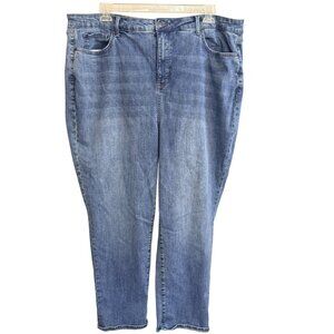 NYDJ Margot Jeans Womens 22W Blue Denim Girlfriend Cool Embrace Stretch Fit